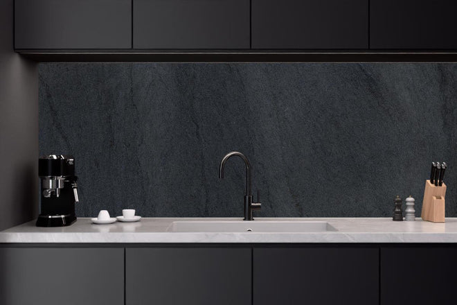 Küchenrückwand - Dunkelgrauer Schiefer