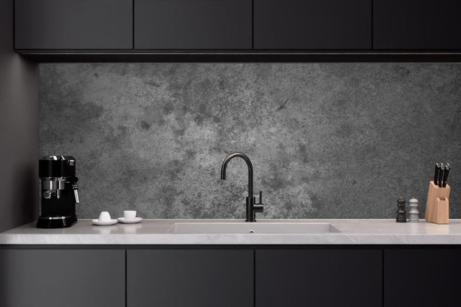 Küchenrückwand - Dunkle alte Zementwand