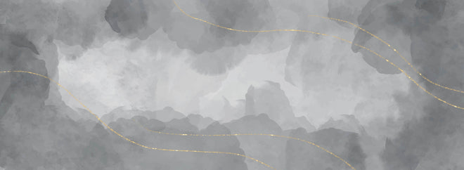 Küchenrückwand - Edler Grauweißer Marmor Goldadern