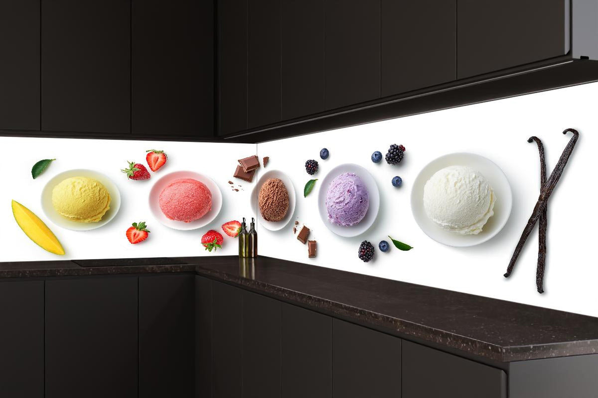 Küchenrückwand - Eiscreme