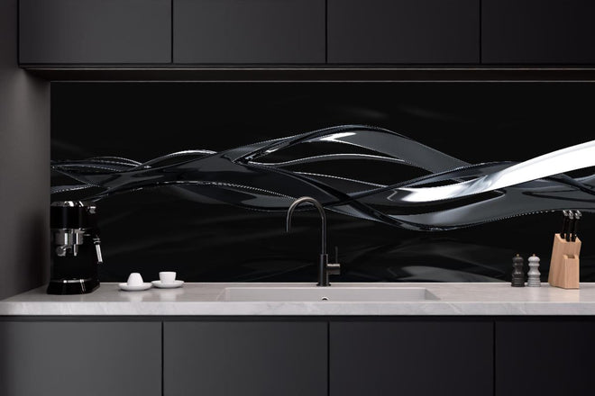 Küchenrückwand - Elegant fließende Bewegung