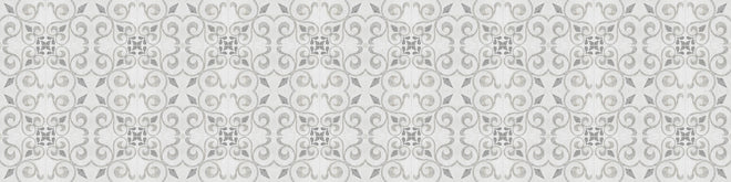 Küchenrückwand - Elegante weiße Vintage Fliesen