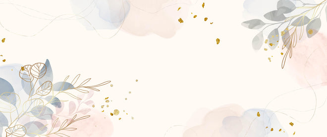 Küchenrückwand - Elegantes Blumen Aquarell Hintergrunddesign