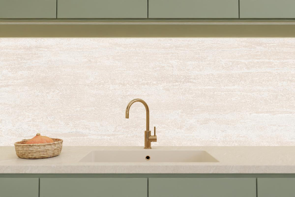 Küchenrückwand - Elfenbein beige Marmor