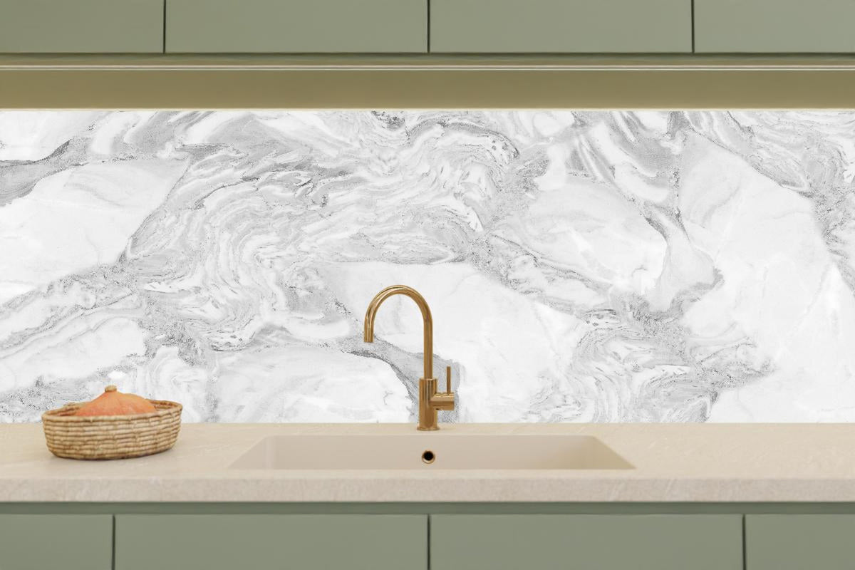 Küchenrückwand - Elfenbein italienischer Marmor
