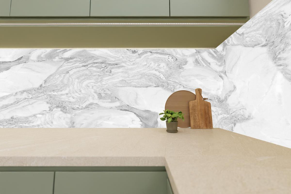 Küchenrückwand - Elfenbein italienischer Marmor