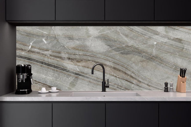 Küchenrückwand - Emperador-Marmor