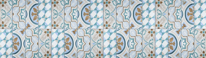 Küchenrückwand - Geometrisch rechteckige Fliesen