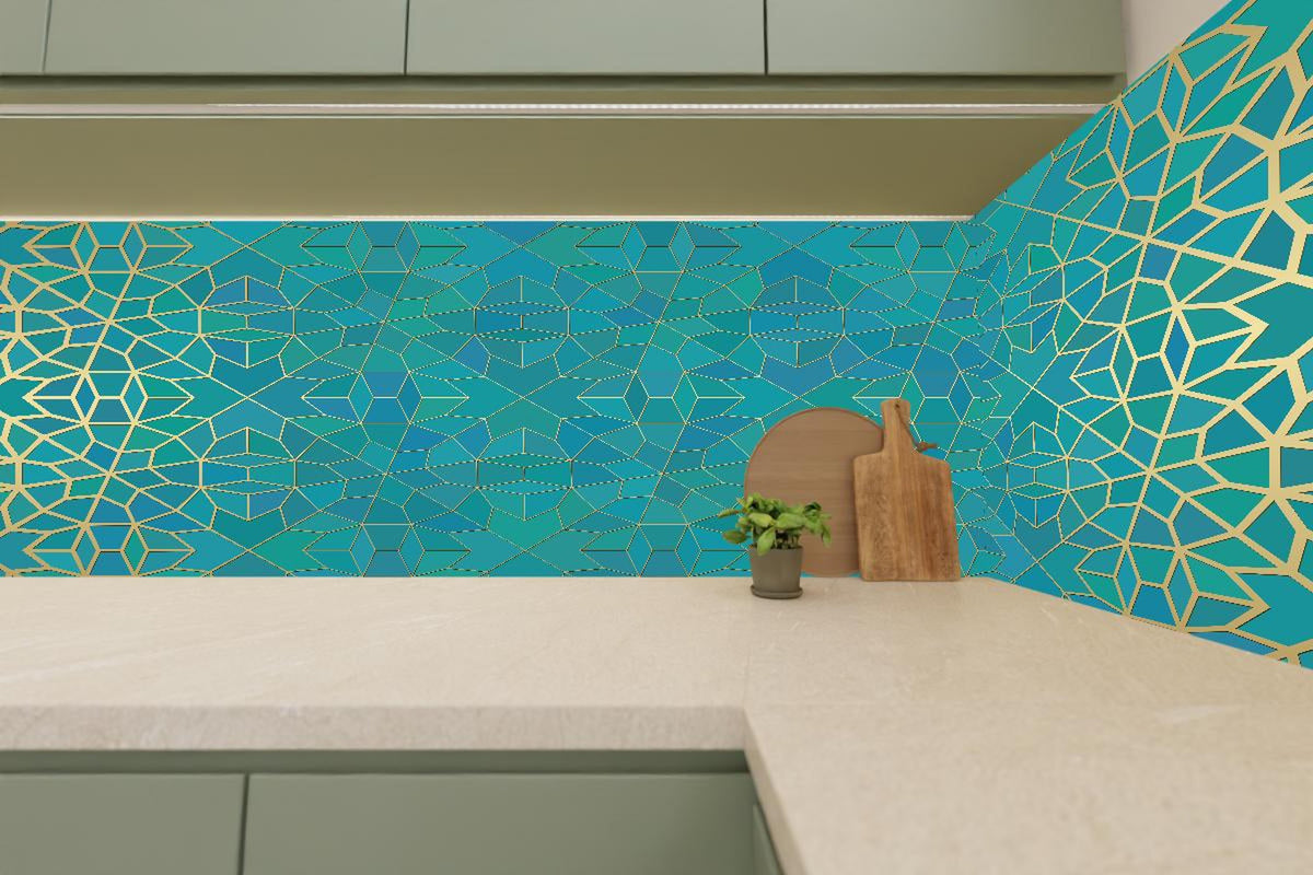 Küchenrückwand - Geometrische Muster