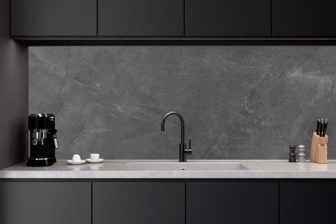 Küchenrückwand - Graue Marmor Textur mit Adern