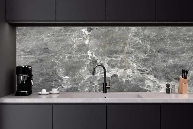 Küchenrückwand - Graue Marmorstein Textur