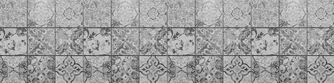 Küchenrückwand - Graue rechteckige Vintage Zementwand