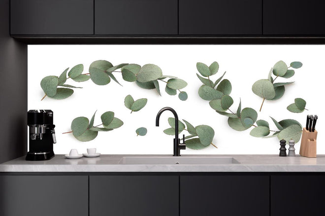 Küchenrückwand - Grüne Eukalyptus Blätter