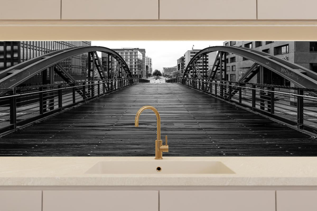 Küchenrückwand - Hamburg - magische Brücke
