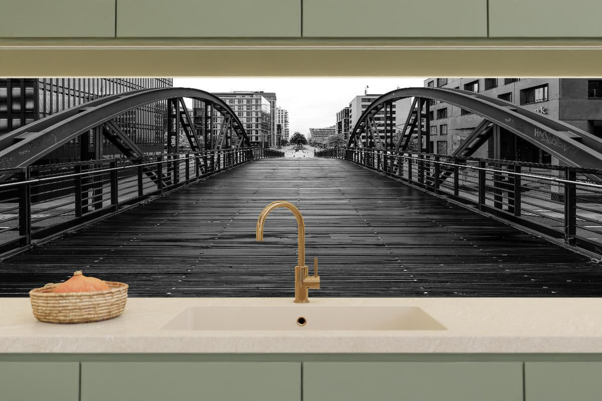 Küchenrückwand - Hamburg - magische Brücke