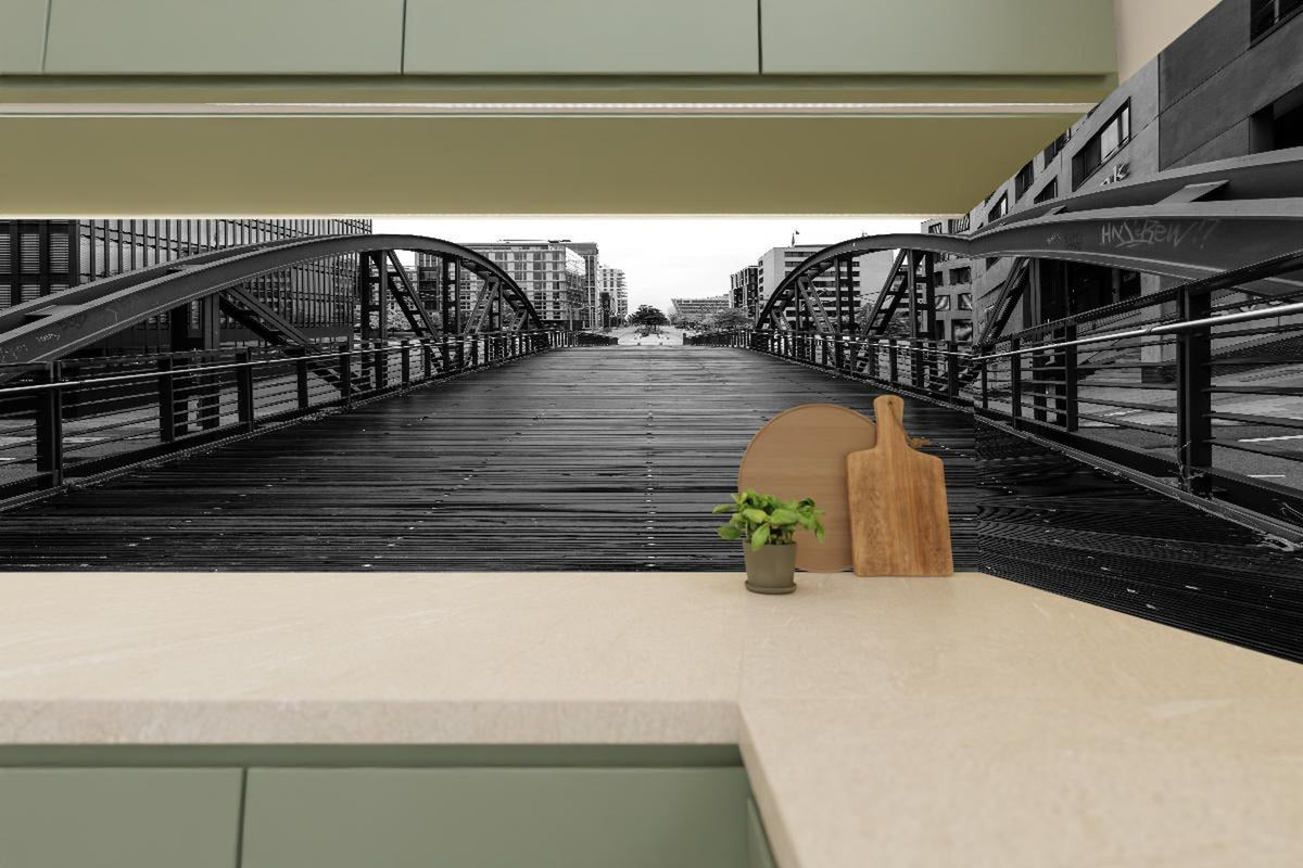 Küchenrückwand - Hamburg - magische Brücke