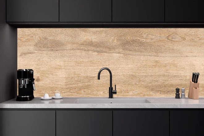 Küchenrückwand - Hellbraunes Eichenholz