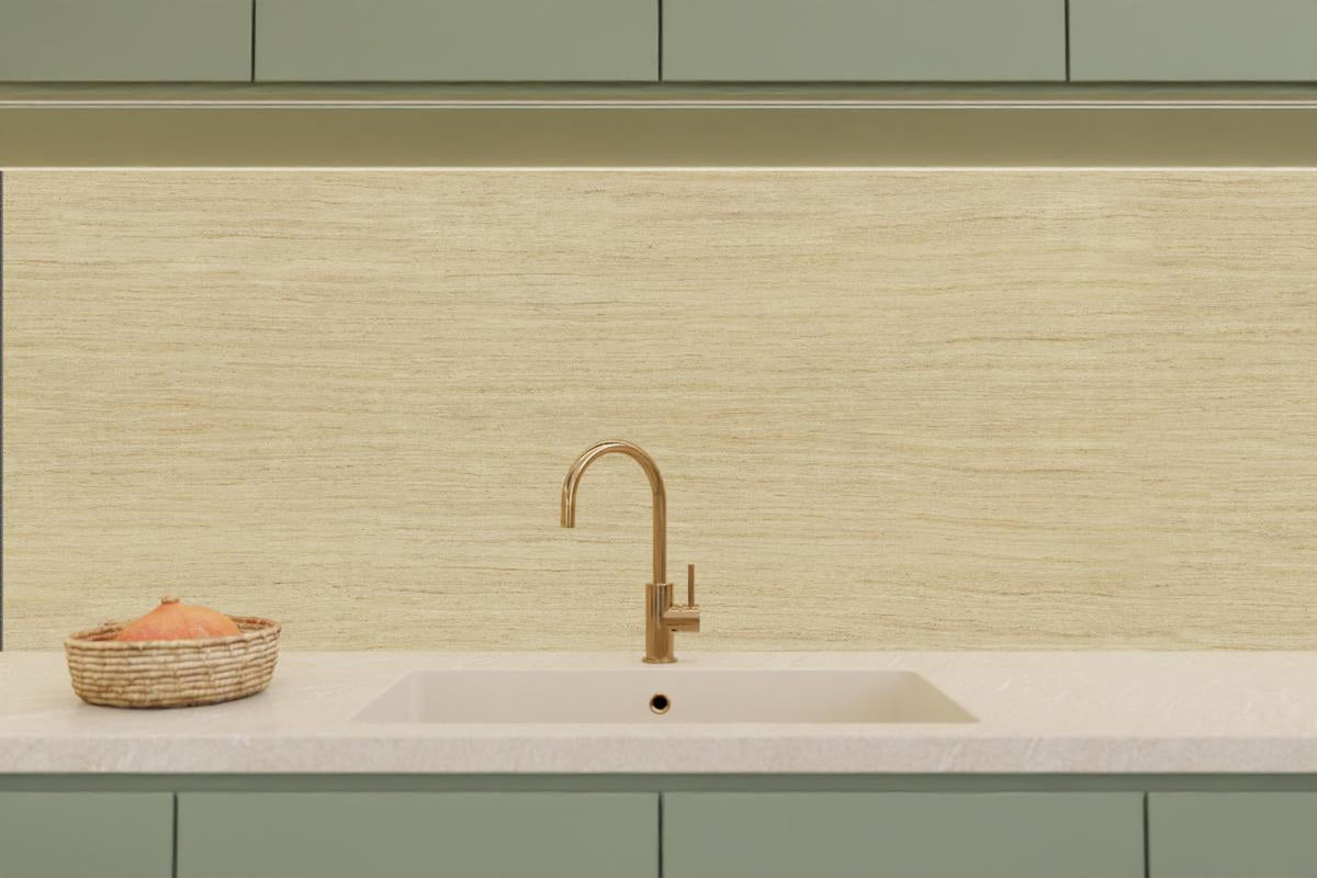 Küchenrückwand - Helle feine Holzoptik