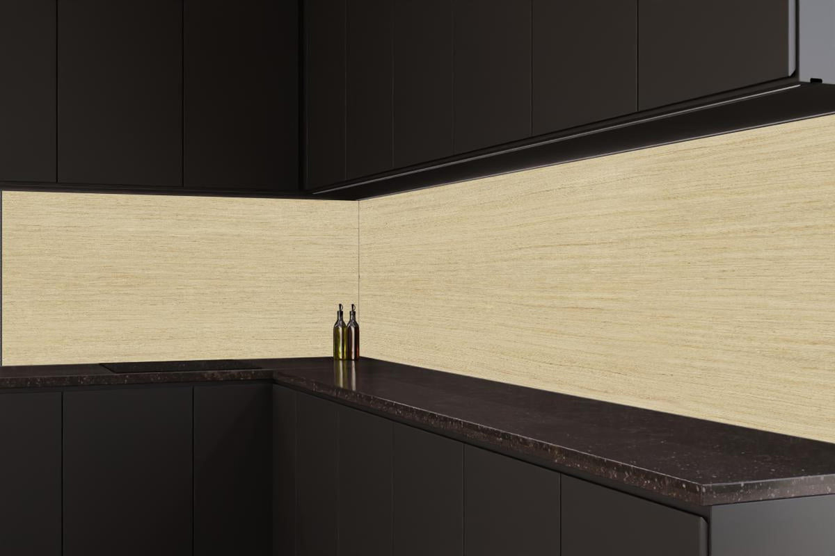 Küchenrückwand - Helle feine Holzoptik
