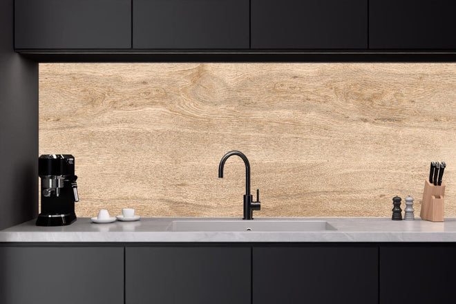 Küchenrückwand - Helles trockenes Holz