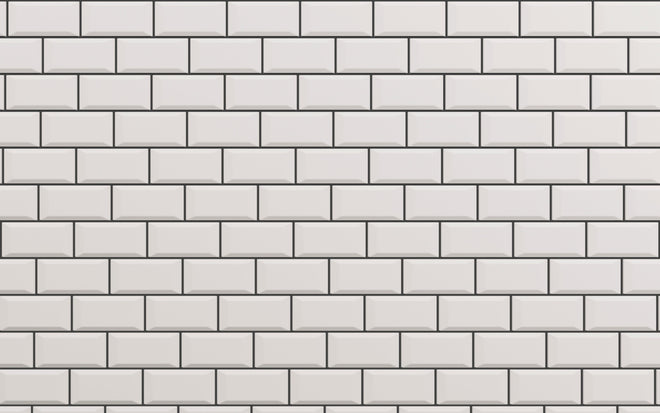 Küchenrückwand - Hochwertige weiße Ziegelmauer Struktur