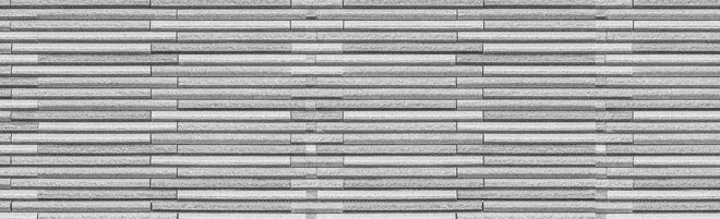 Küchenrückwand - Horizontale weiße Steinwand Textur