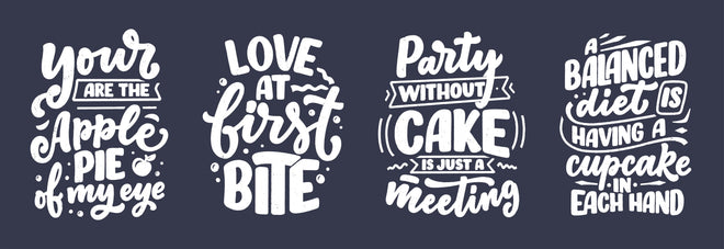 Küchenrückwand - Kreative Handlettering Spruchsammlung Kunst