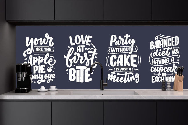 Küchenrückwand - Kreative Handlettering Spruchsammlung Kunst