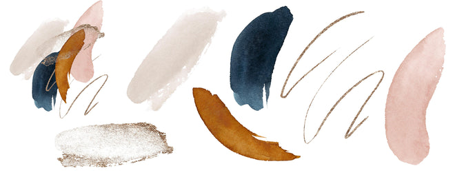 Küchenrückwand - Künstlerisch abstrakte Elemente