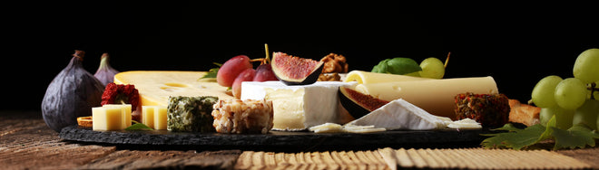 Küchenrückwand - Leckerer Käseteller