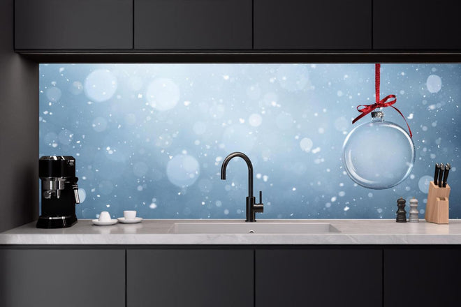 Küchenrückwand - Leere Weihnachtskugel