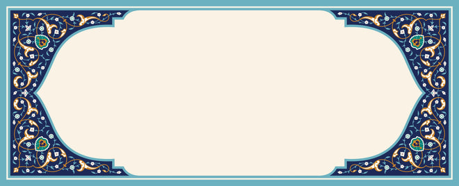 Küchenrückwand - Luxuriöser Bilderrahmen mit orientalischem Muster