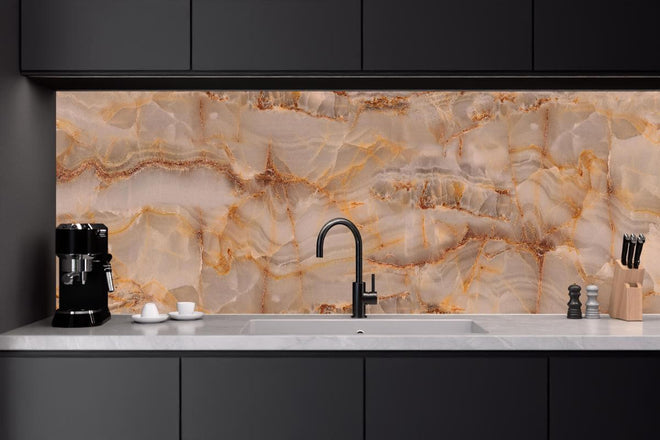 Küchenrückwand - Marmor Onyx Struktur
