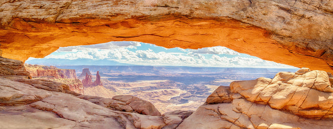 Küchenrückwand - Mesa Arch-Panorama bei Sonnenaufgang