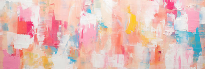 Küchenrückwand - Moderne Abstrakte Malerei in Pastellfarben