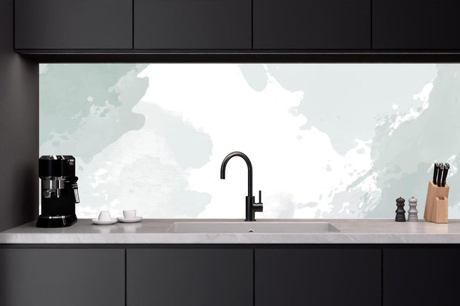 Küchenrückwand - Moderne Weiß-Graue Abstrakte Textur