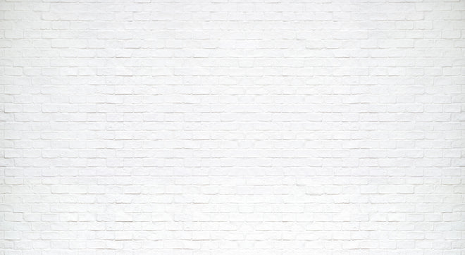 Küchenrückwand - Moderne weiße Backsteinmauer 1