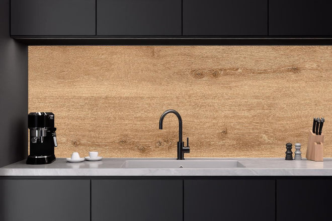 Küchenrückwand - Natürliche Bambusholz Planke