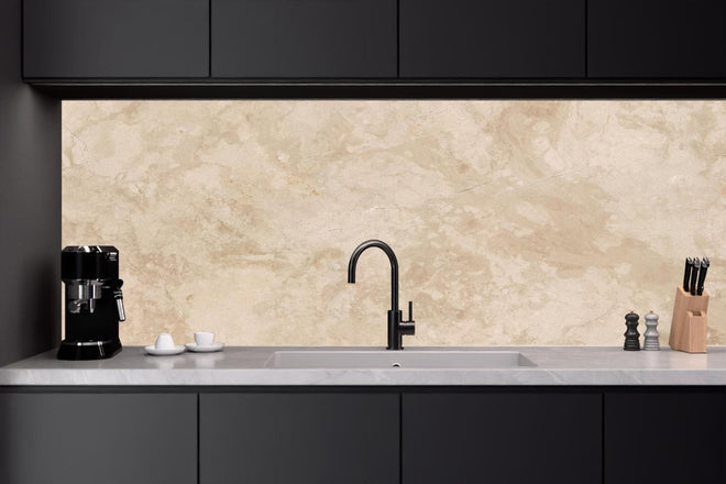 Küchenrückwand - Natürliche Beige Marmor Textur