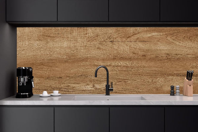 Küchenrückwand - Natürliche Braune Walnussholz-Struktur