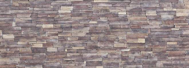 Küchenrückwand - Natursteinmauer aus Sandstein