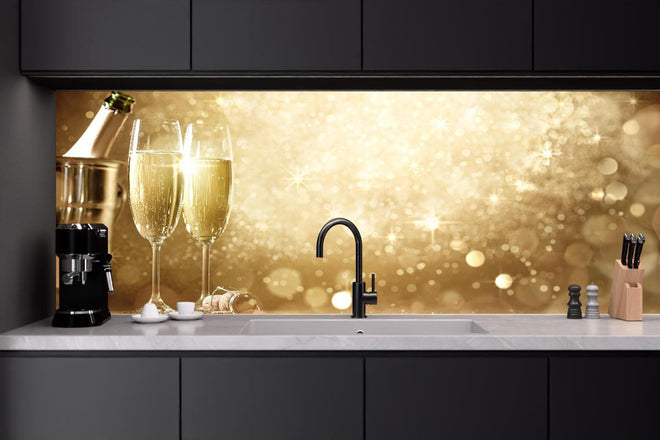 Küchenrückwand - Neujahrsfeier