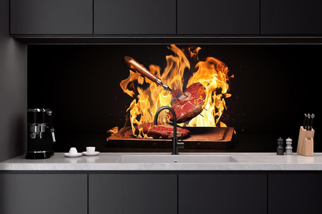 Küchenrückwand - Osso Bucco Steak