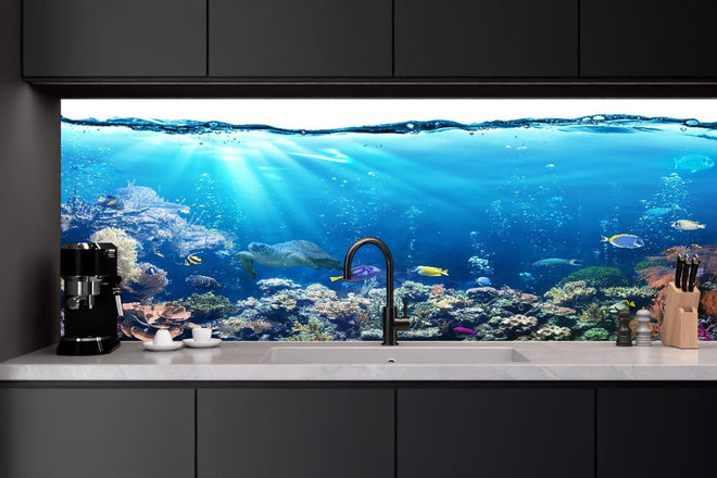 Küchenrückwand - Ozeantiere - Unterwasser