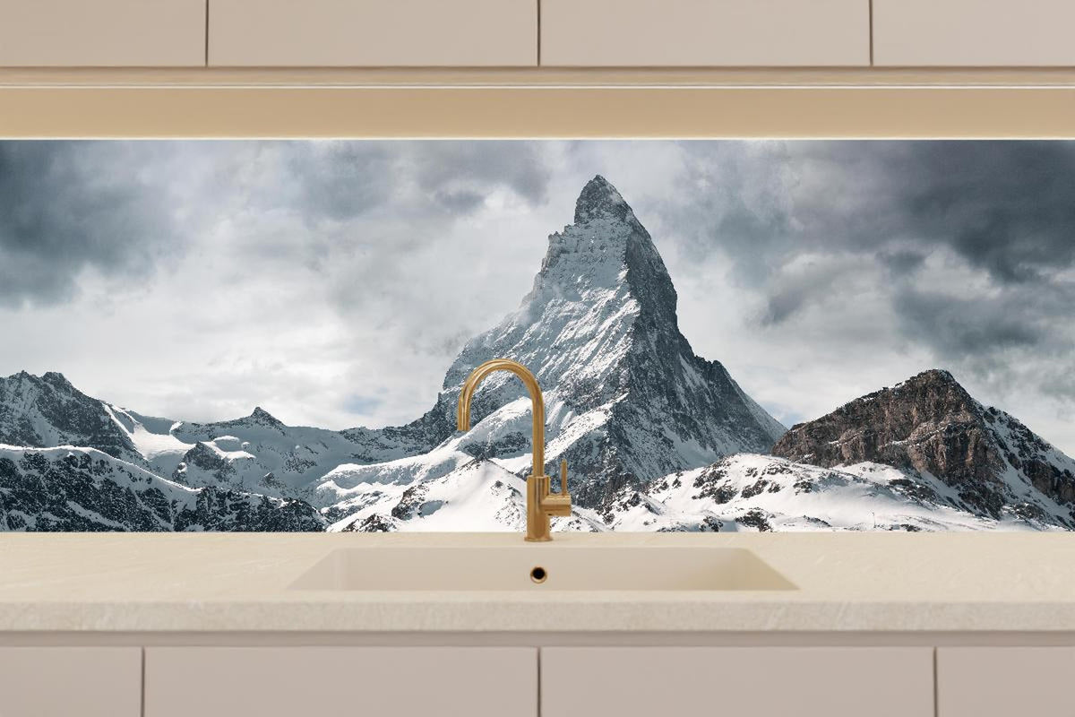 Küchenrückwand - Panorama - Majestätischer Matterhorn - Alpen