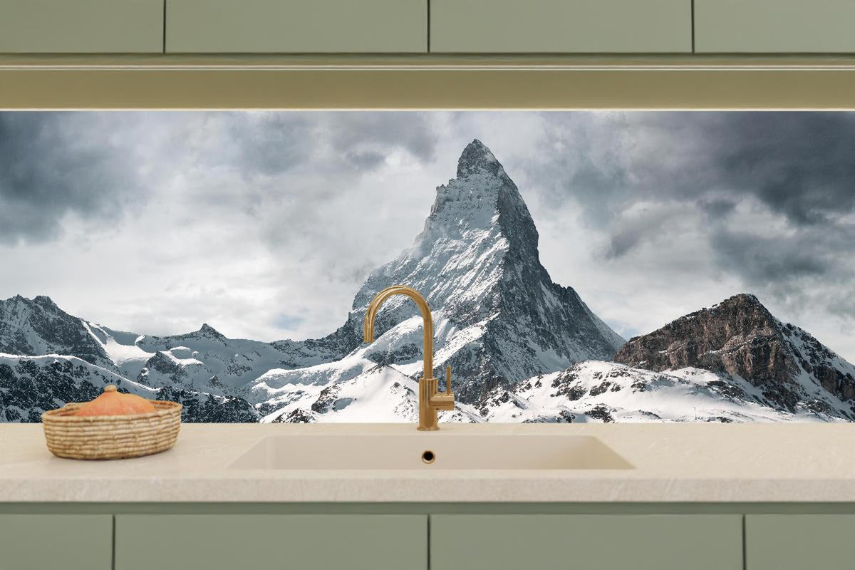 Küchenrückwand - Panorama - Majestätischer Matterhorn - Alpen