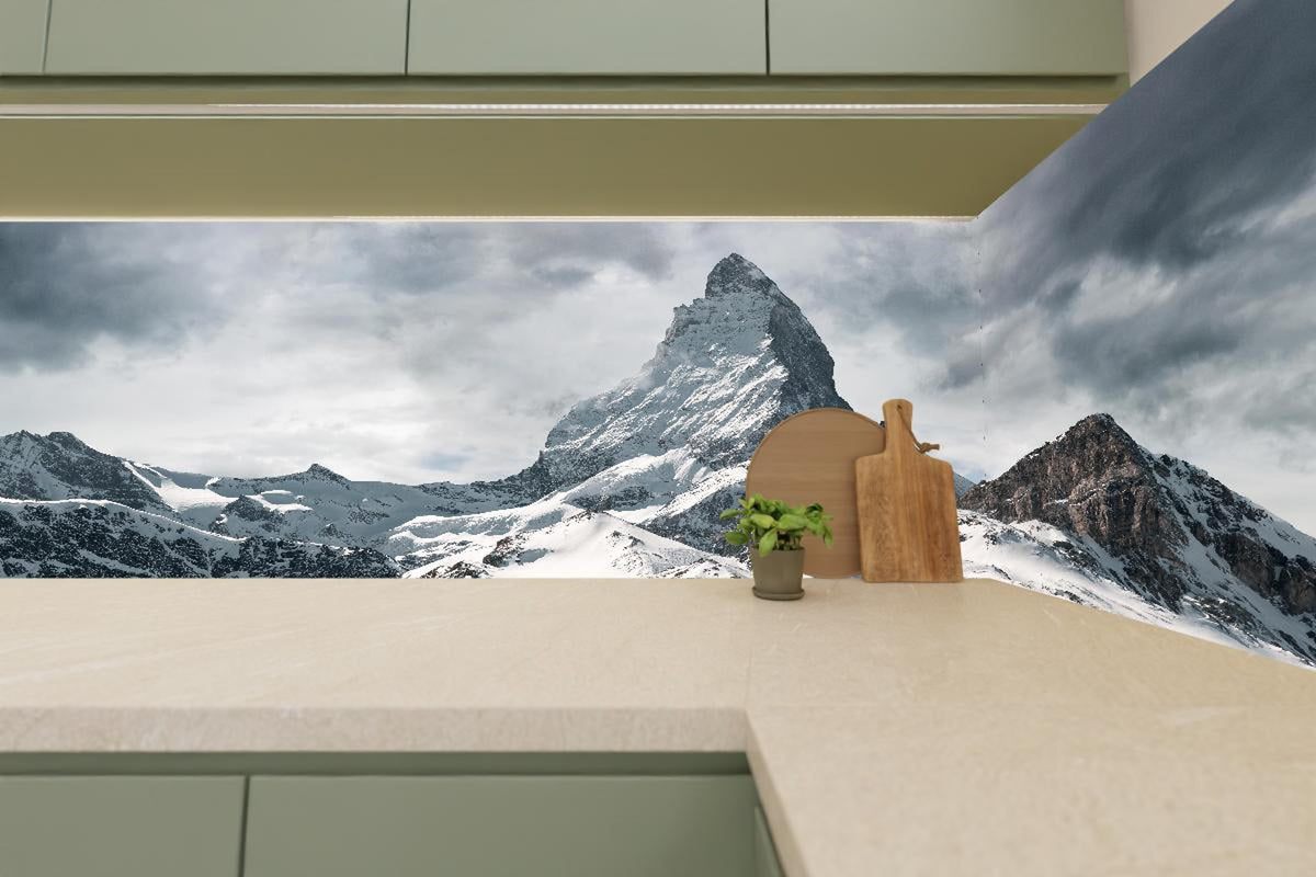 Küchenrückwand - Panorama - Majestätischer Matterhorn - Alpen