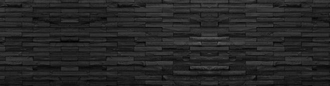 Küchenrückwand - Panorama von schwarze Backsteinmauer