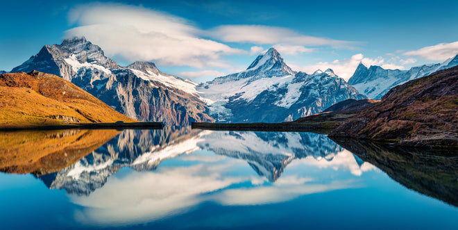 Küchenrückwand - Panoramablick auf Bachalpsee