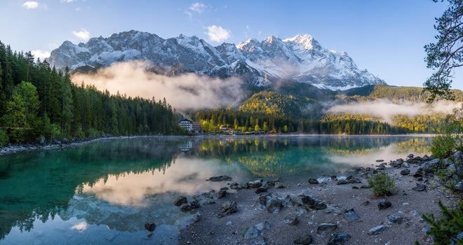 Küchenrückwand - Panoramablick auf die Zugspitze